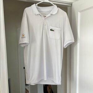 Lacoste Men's White President’s Cup Polo with Embroidered Logo